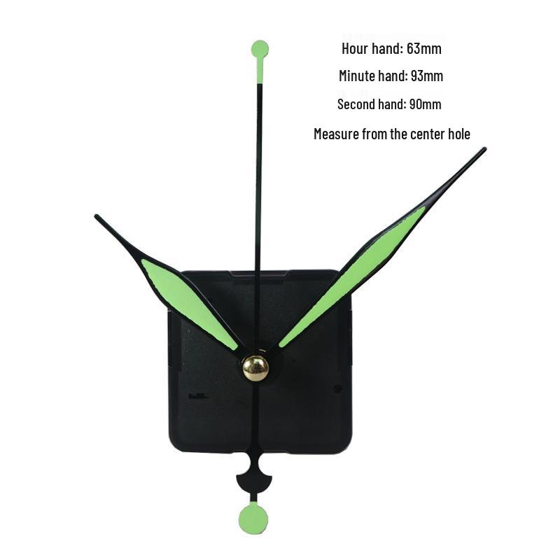 Silent Quartz Clock Movement with Cross-Stitch Metal Hands for Decorative Wall Clocks