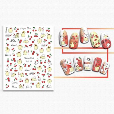 Yousheng Nagelaufkleber, einzigartiges Muster, starke Klebrigkeit, atemberaubender visueller Effekt, selbstklebend, entfernbar, DIY-Papier, Anime-Cartoon-Fingernagelaufkleber