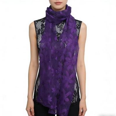 Elegant Lace Trim Scarf: Versatile, Stylish, Age-Defying Accessory for All Seasons