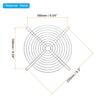 PATIKIL 4-Pack Finger Grills, 18x18cm Fan Grill Protective Cover, Dustproof Mesh Fan Guard, Metal, Round, Ventilation Fan Filter Replacement,