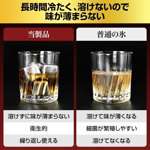 SaintGraal Ice Cubes, Birthday Gift for Men, No-Melting Stainless Steel Whiskey Stones