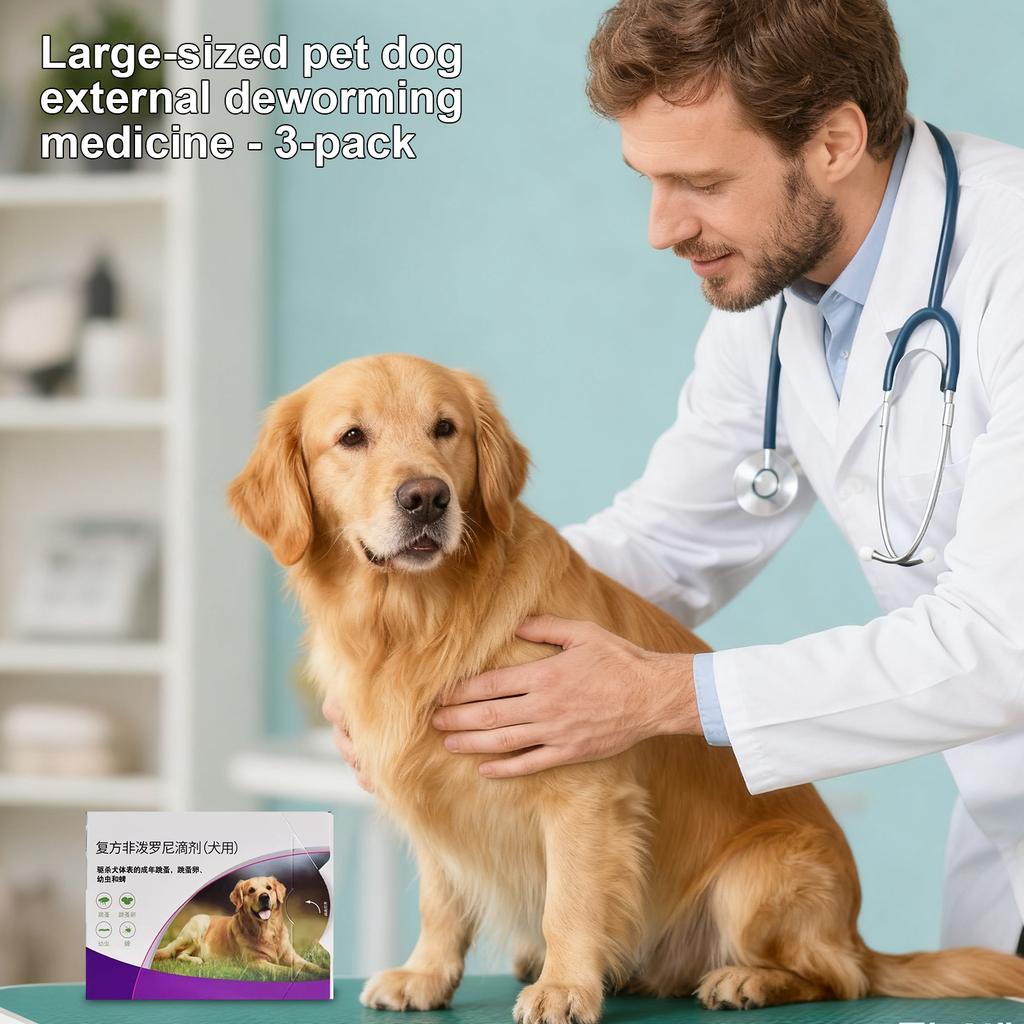 3-pack (total 1.5ml) Topical Antiparasitic Medication For Treating And Preventing Flea And Tick Infections In Cats And Dogs