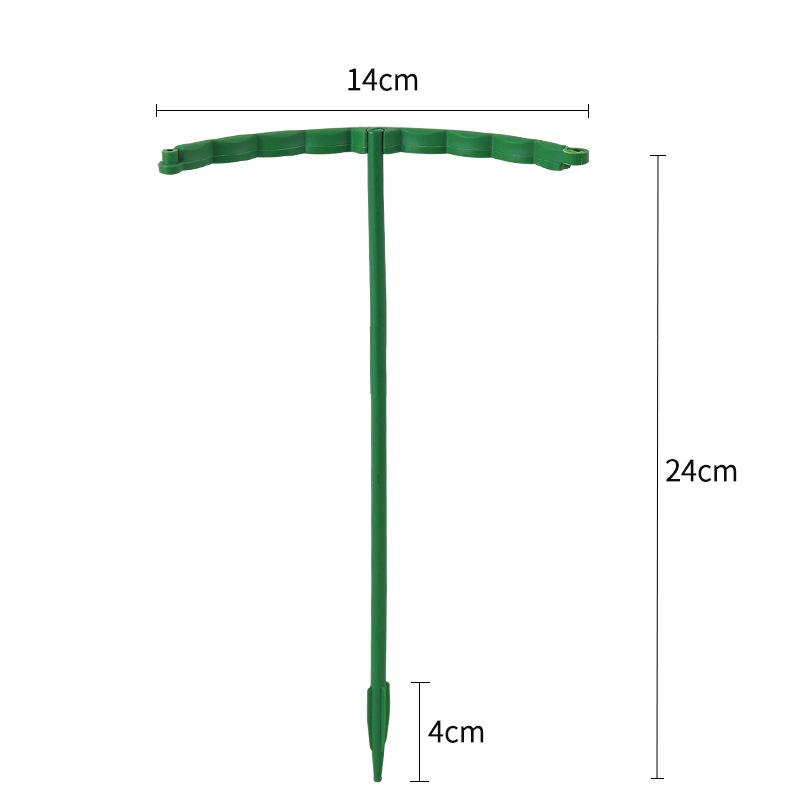 16PCS Plastic Plant Support Pile Stand Plant Support Pile for Flowers Greenhouses Arrangement Fixing Rod Holder Garden Tools