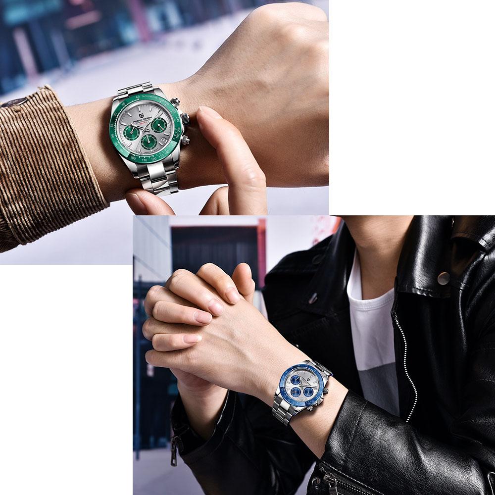 2021 PAGANI Design Top Marke menn Sport Quarz Uhren Sapphire Edelstahl Wasserdicht Chronograph Luxus Reloj Hombre