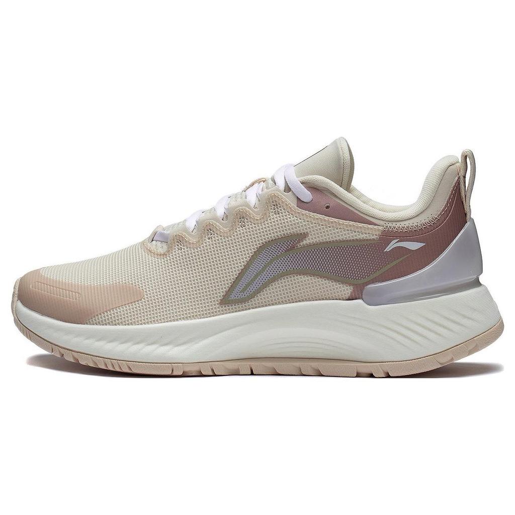 Li Ning Yue Ying Element Non-Slip Wear-Resistant Breathable Low-Top Running Shoes Women Sneaker Gray ARHS008-10