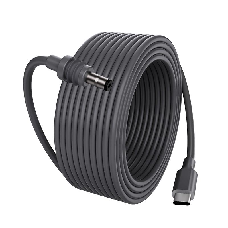 Mini USB C DC Power Cords PD100W Type-C DC DC Charging 2M/3M/5M Waterproof Starlink Mini C Charge Cable TPE Jacket Data Cables