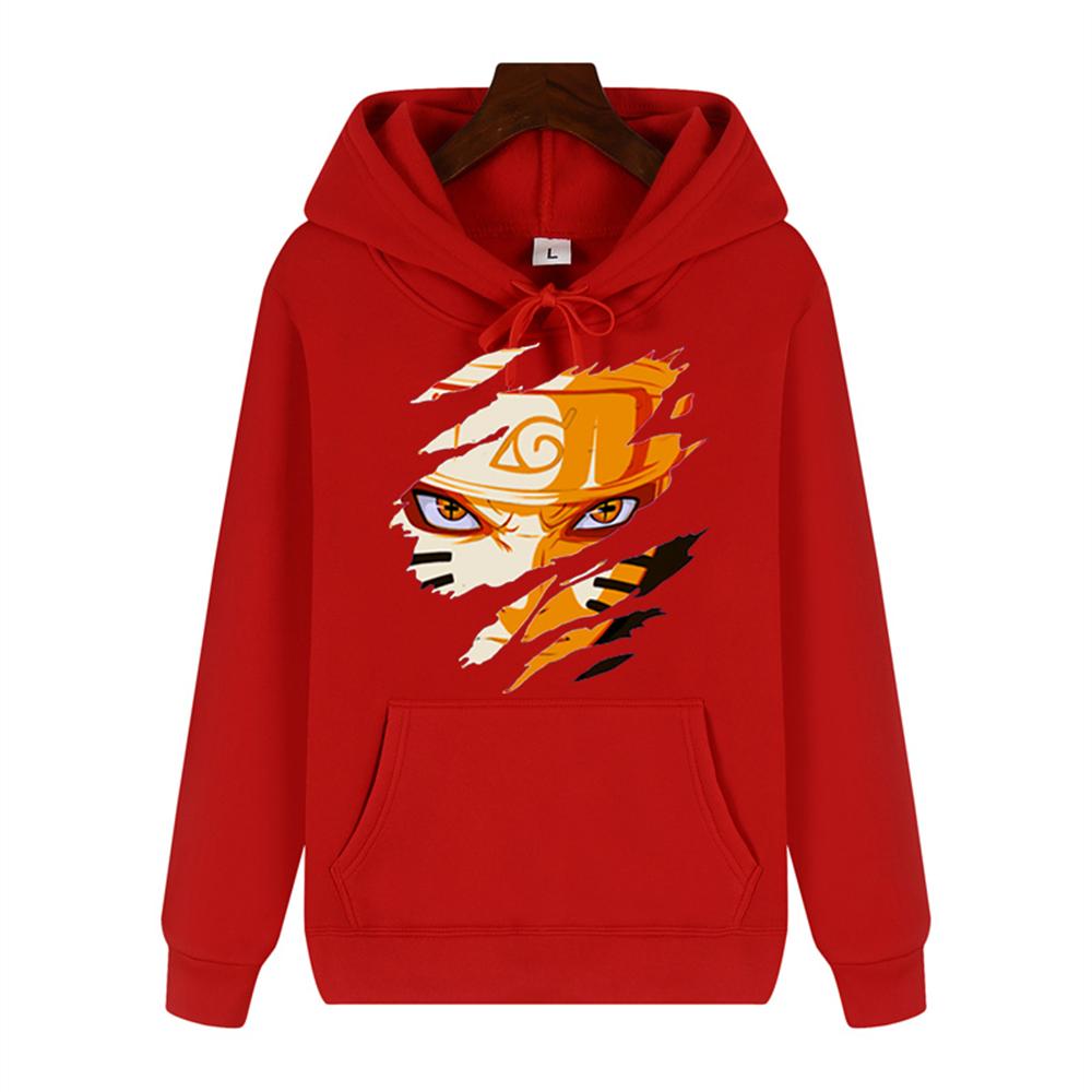 Naruto Graffiti printed Autumn/Winter Clothing for Men high-end quality thickened warm loose comfortable hoodie Harajuku