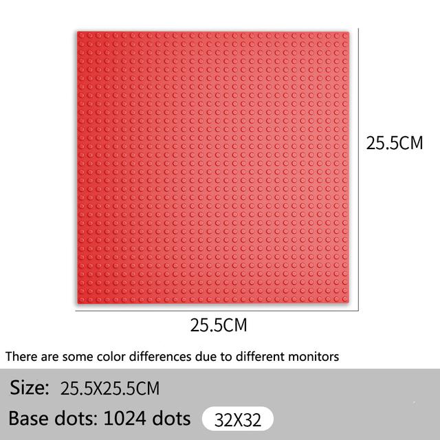 Classic Base Plates City Street Road Plate Building Blocks Figures Construction Toys 32*32 32x32 Dots Baseplates Plastic Bricks