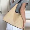 2025 new retro woven tote bag straw bag Korean version large capacity shoulder bag holiday wind beach bag women