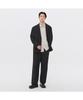 Keoseuuteommellou [Essentials] Black Loose Fit Setup Pants C9Pam26421Bkx