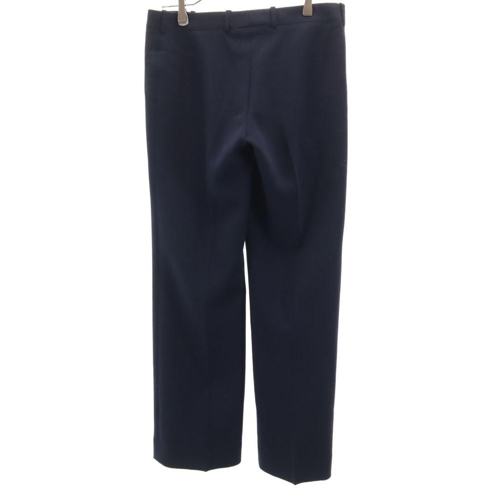 Celine French Wool Blend Slacks Pants 40 Navy Women Used
