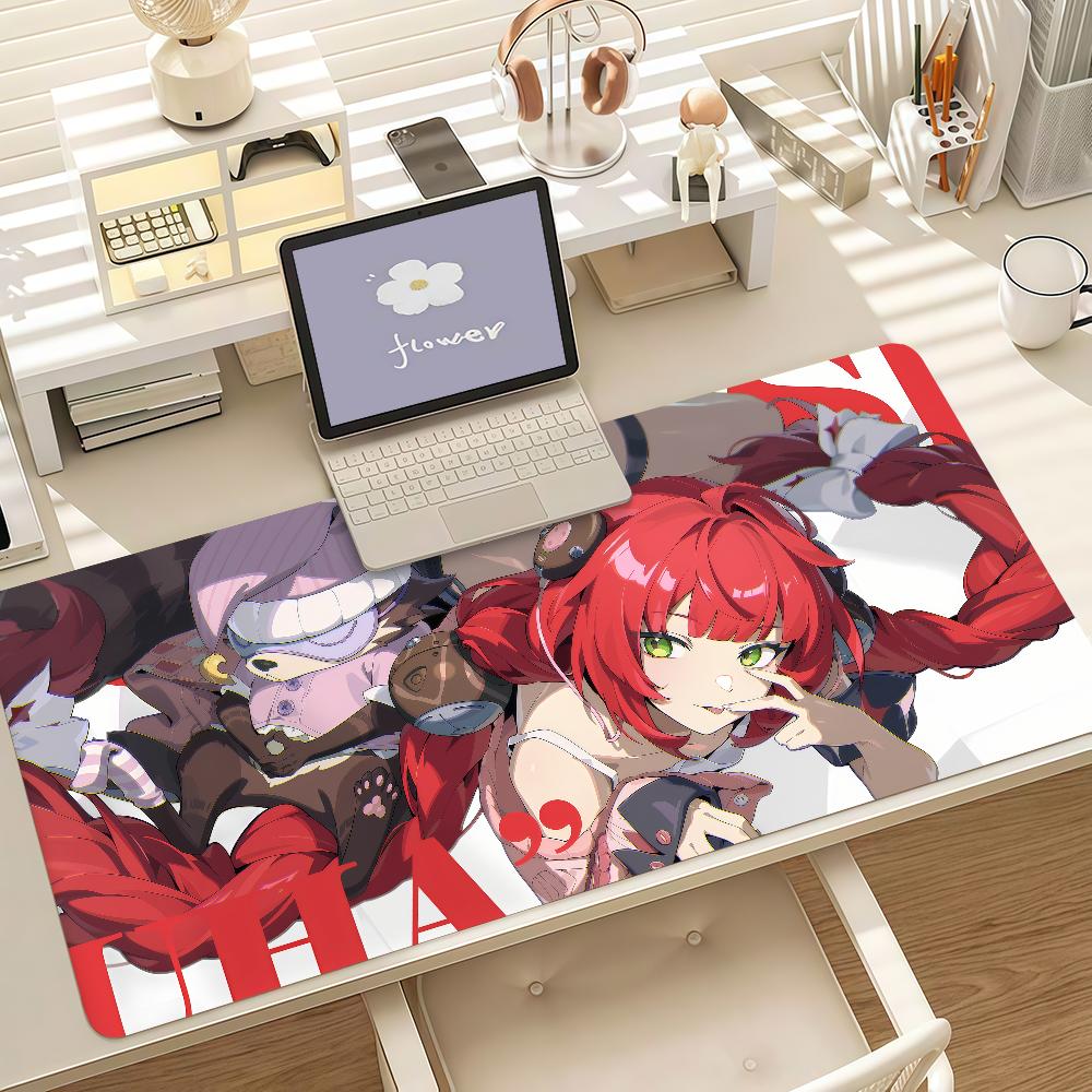 Game Zenless Zone Zero Mouse Pad Anti Slip Rubber Edge Locked Thickened Laptop Gaming Desk Mat