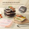 Leak Proof Stainless Steel  Lunch Box Reusable Student Meal Plate Portable Food Container  Picnic