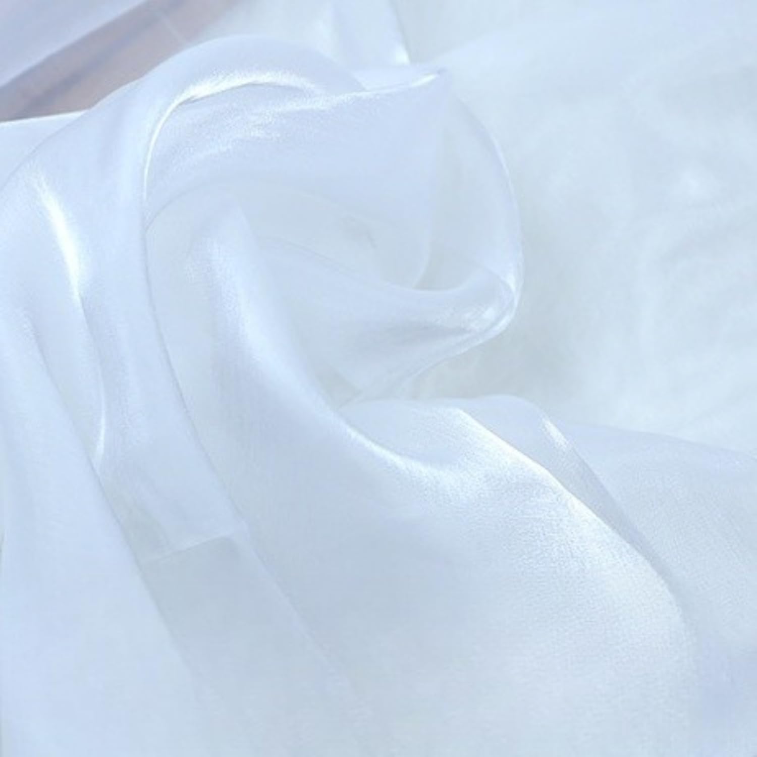 

Ткань органза moonfarm Silk Style, 12 цветов на выбор, 1 м x 150 см, суперглянцевая, ручная работа, цветная, однотонная ткань (белый)