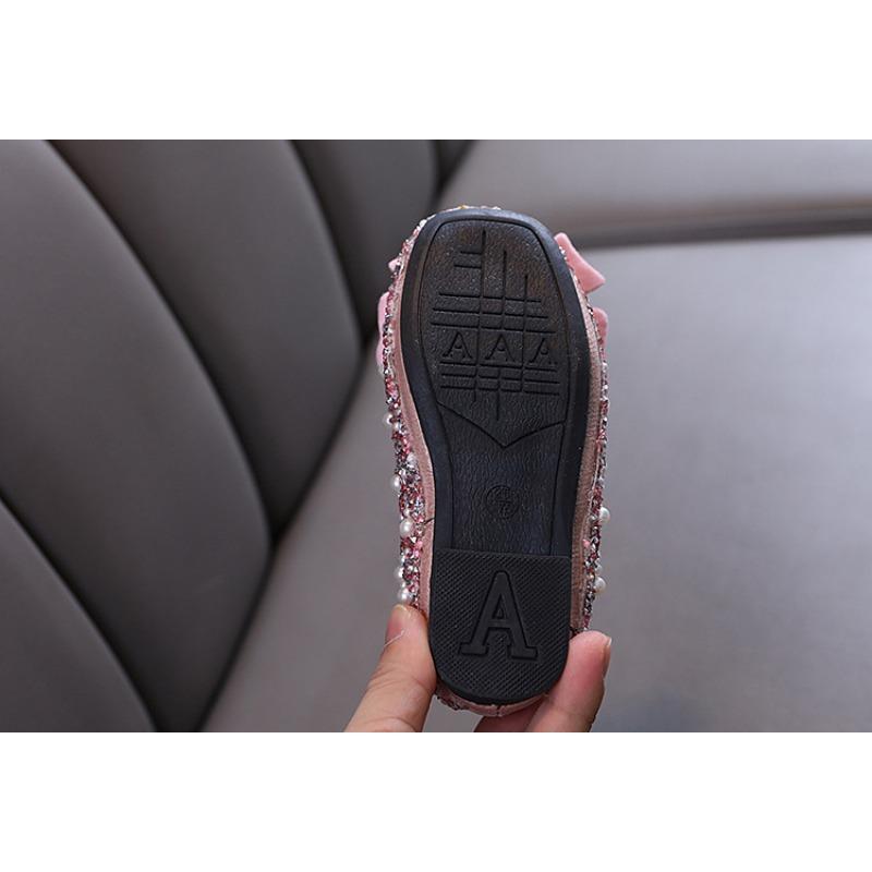 Autumn new style ladylike baby girl children's princess rhinestone single shoes leather shoes dance performance shoes