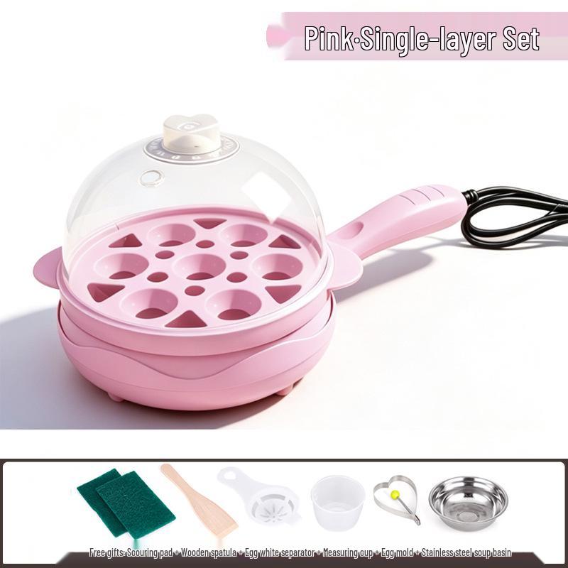 Canxiang Non-Stick Electric Frying Pan: Poached Eggs, Dumplings, Pot Stickers & Breakfast Cooker