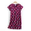 Plus size Estate Donna Camicia da notte Manica corta Simpatico cartone animato pigiameria dolce O Collo Camicie da notte Pigiama Pigiama da donna in cotone