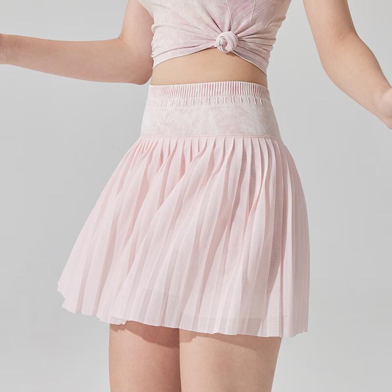 WEZHO Women s Pleated Sports Skirt with Safety Shorts