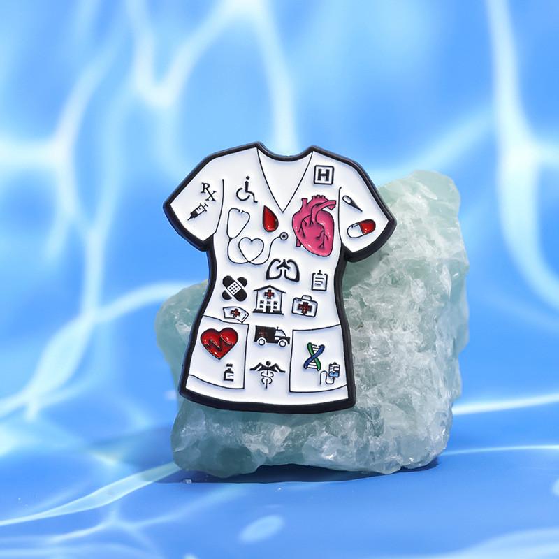 Eye-catching Cartoon Character Brooches In Alloy For Nurses And Medical Professionals