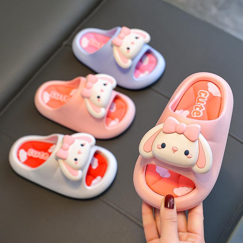 Girls' Summer Princess Cartoon Non-slip Indoor Sandals – Cute Soft Sole Toddler Shower Slippers