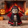 Stress-free Pet Wear Halloween Cat Bat Cloak, Cute Devil Cape with Wings, Hooded Costume Festive for Cats Small Dogs Cosplay Party Comfortable