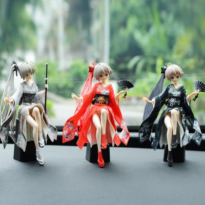 PVC Anime Schoonheid Poppen Model Speelgoed Auto Decoratie ACG Cartoon Auto Interieur Middenconsole Auto Ornamenten Auto Accessoires Cadeau