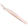 Eyelashes Tweezer False Lash Application Curved Stainless Steel Eyelash Extension Auxiliary Clip