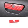 Co-Pilot Storage Box Handle Frame Trim For Ford Explorer 13-19 Red Carbon Fiber