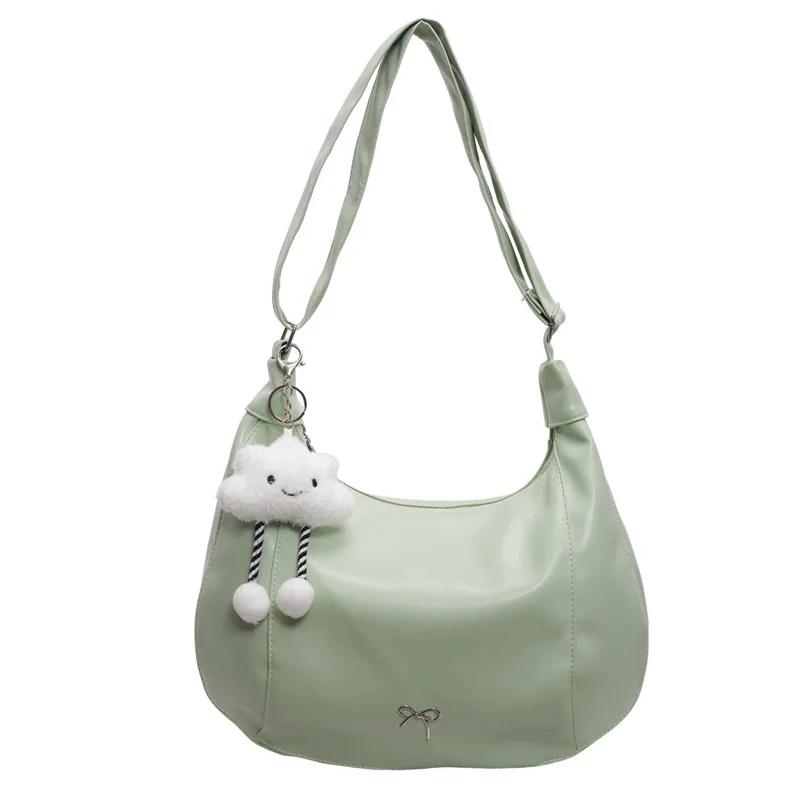 

Роскошная женская сумка через плечо из искусственной кожи, сумка кроссбоди, вместительный рюкзак подмышку, в комплекте с маленькой куклой, женские сумки