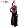 Halloween Witch Vampire Snake Demon Purple Crown Witch Game Character Parody Costume