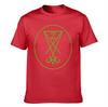Unisexs Cotton Tshirt With Green Geometric Z Pattern Casual Crew Neck Short Sleeve Tee For Daily Wear Streetwear Style Top