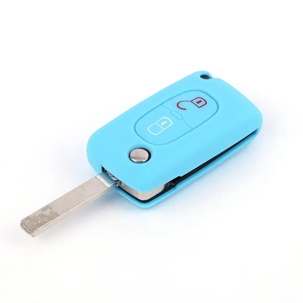 2 Button Key Case Cover for Citroen C-Crosser C3 C4 Picasso Berlingo Case for Peugeot Partner Tepee 207 307 308 407