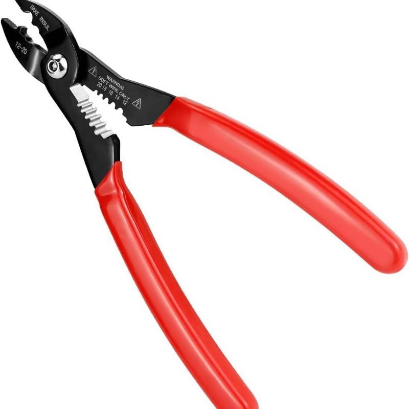 

1 шт. Многофункциональные электрические плоскогубцы 4 в 1 12-20 AWG Машина для сварки проводов Машина для зачистки кабеля Плоскогубцы для зачистки проводов