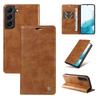 YIKATU YK-006 For Samsung Galaxy S21 FE 5G Case Anti-Drop Leather Wallet Phone Cover