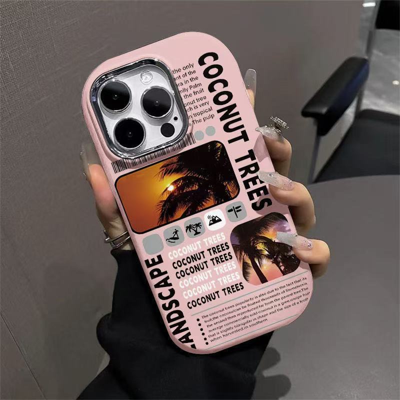 Coconut Tree 15pro Suitable for 16promax IPhone Case IPhone 14 Personality 13mini Europe and America
