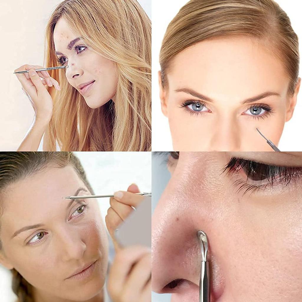 Blackhead Removal Tool BetterJonny Stainless Steel Acne Remover Cleaning Tool Professional Acne Removal Kit with Storage Includes Acne Blackhead and