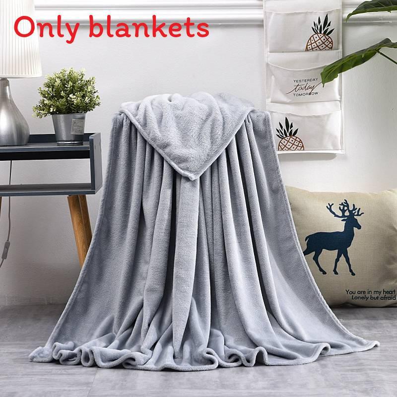 Simple Oversized Solid Color Soft Plush Blanket For Napping Sofa And Use Bedroom