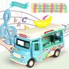 1/36 Alloy Toy Cars, Creative Decorative Models of Car Food Trucks with Sound and Light, for Children Girls and Boys