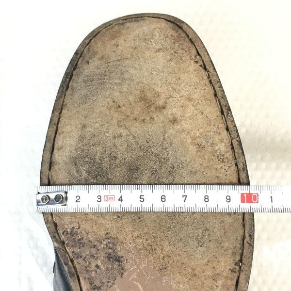 80er-90er Jahre Hergestellt in der Schweiz BALLY Leder Slipper Herren 7.5F 26.0-26.5 Schwarz(GEBRAUCHT)