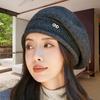 Women's Warm Wool Knitted Beret - Fashionable, Cold-Proof, Versatile Autumn/Winter Korean Style Hat