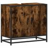VidaXL Bathroom Vanity Unit Smoked Oak 65x33x60 Cm, Bathroom Sink Unit, Bathroom Furniture 849266