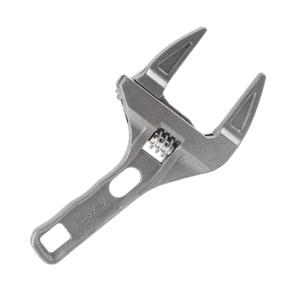 Wrench Bathroom Wrench Aluminum Adjustable Large Opening Wrench for Bathroom Basin Drain Repair Tools 6‑68mm Clamping Range