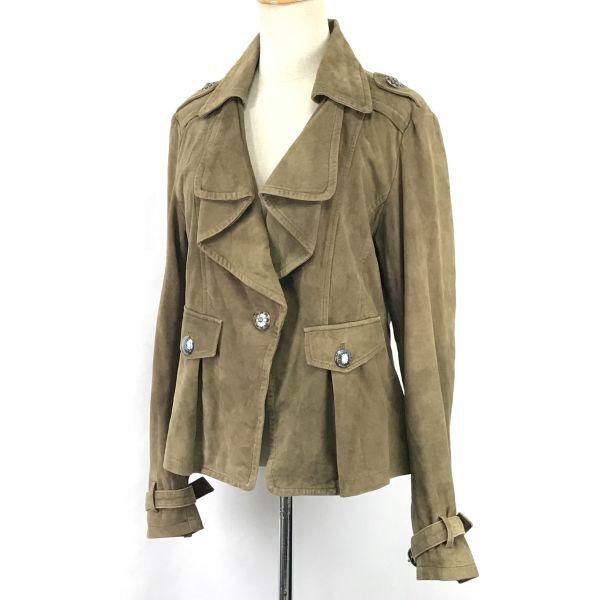 Excellent Condition Tasha Polizzi Leather Jacket M Women Brown Jumper(USED)
