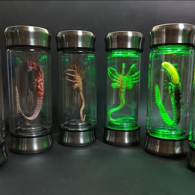 Mimozemský Facehugger Embryo Sklenice Xenomorph Vzorek - Filmová Rekvizita Replika Domácí Dekorace Stolní Řemesla Socha Dekorace