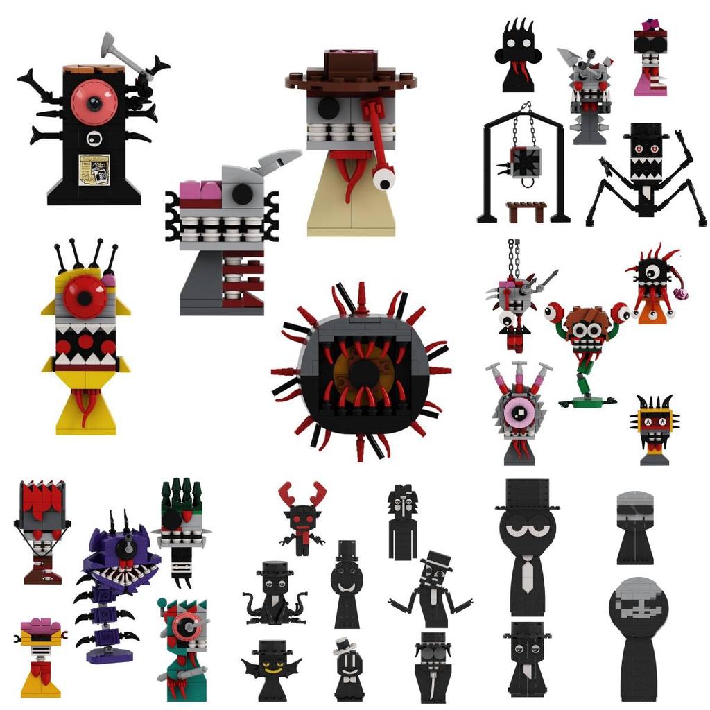 Rhythm Box Monster Building Blocks Set For Kids With Abs Plastic 10-piece Collection