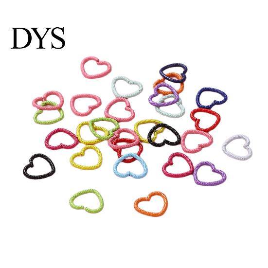 Broken Hair Fixer 50Pcs Girl Hairpins Easy to Wear Heart-Shaped Comfortable Accessory Vibrant Color Decorative Clips Clip