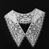 Milk Silk Lace Embroidered Flower Collar with Hollow Shoulder Design