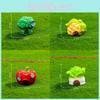 Maisonnettes Mignonnes en Résine Dessin Animé Fruits et Légumes Parfaites Pour des Mini-Paysages Créatifs