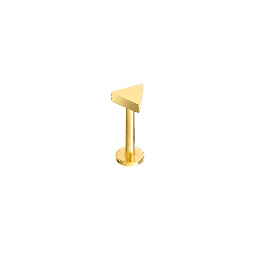 Ferskenhjerte Måne & Stjerne Titan Leppepiercing - G23, 1,2 mm Tykkelse, 6/8/10 mm Lengde