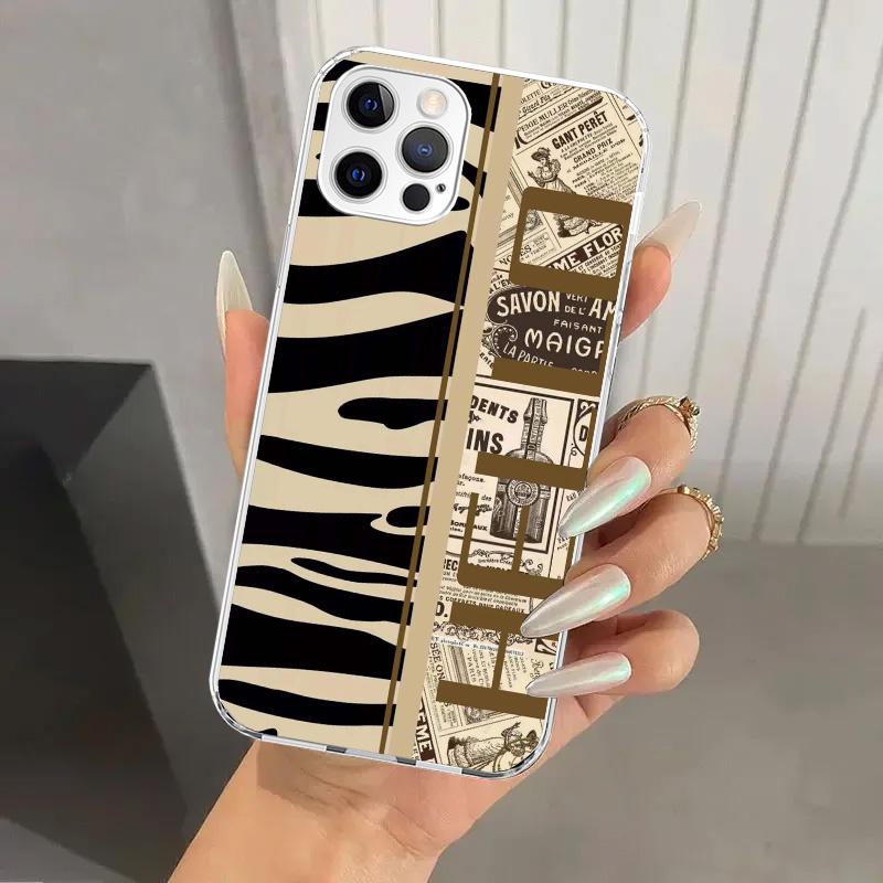 Leopard Print Phone Case for Iphone 17 Air 16 15 Plus 14 13 Mini 12 11 Pro Max 16E 7 8 SE 2020 Soft Funda Print Shell 16 15 14 1